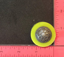 Load image into Gallery viewer, Silicone Mold elegant button jewelry used with wax, gypsum, resin, hot glue, soap, clay, metal