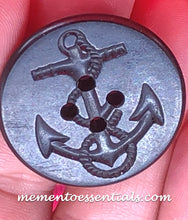 Load image into Gallery viewer, Silicone Mold elegant cabochon Medallion button pin Anchor jewelry used with wax, gypsum, resin, hot glue, soap, clay, metal