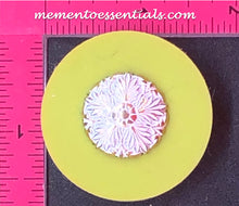 Load image into Gallery viewer, Silicone Mold elegant cabochon Medallion button pin leaf flower star jewelry used with wax, gypsum, resin, hot glue, soap, clay, metal