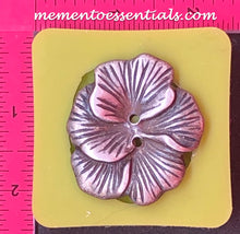 Load image into Gallery viewer, Silicone Mold elegant cabochon Medallion button pin Pansy jewelry used with wax, gypsum, resin, hot glue, soap, clay, metal