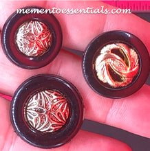 Load image into Gallery viewer, Silicone Mold elegant button jewelry ornate used with wax, gypsum, resin, hot glue, soap, clay, metal