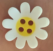 Load image into Gallery viewer, Silicone Mold elegant daisy Sun Flower cabochon Medallion button pin jewelry used with wax, gypsum, resin, hot glue, soap, clay, metal