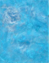 Load image into Gallery viewer, Alcohol Prints  Blues & Aqua