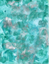 Load image into Gallery viewer, Alcohol Prints  Blues & Aqua