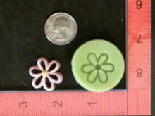 Load image into Gallery viewer, Silicone Mold elegant Daisy flower for garden vine button jewelry used with wax, gypsum, resin, hot glue, soap, clay, metal