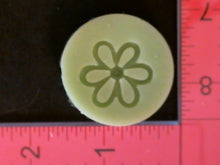 Load image into Gallery viewer, Silicone Mold elegant Daisy flower for garden vine button jewelry used with wax, gypsum, resin, hot glue, soap, clay, metal