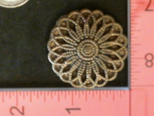 Load image into Gallery viewer, Silicone Mold elegant cabochon Medallion button pin jewelry used with wax, Candle, gypsum, resin, hot glue, soap, clay, concrete, metal