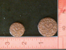 Load image into Gallery viewer, Silicone Mold Medallion Heart used with wax, Candle, gypsum, resin, hot glue, soap, clay, concrete, metal