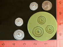 Load image into Gallery viewer, Silicone Mold Medallion Octagon used with wax, Candle, gypsum, resin, hot glue, soap, clay, concrete, metal