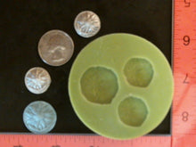 Load image into Gallery viewer, Silicone Mold Mould Flower Sunflower Medallion Button , Wax,, Resins, Glue, Clay, Jewelry, Embellishments, General Crafting, Scrapbooking