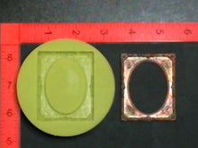 Load image into Gallery viewer, Silicone Mold Flower Frame used with wax, Candle, gypsum, resin, hot glue, soap, clay, concrete, metal Frame 1