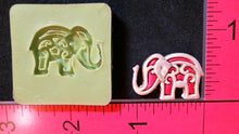 Load image into Gallery viewer, Silicone Mold elephant used with wax, Candle, gypsum, resin, hot glue, soap, clay, concrete, metal