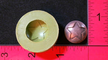 Load image into Gallery viewer, Silicone Mold cabochon star button jewelry used with wax, Candle, gypsum, resin, hot glue, soap, clay, concrete, metal