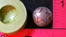 Load image into Gallery viewer, Silicone Mold cabochon star button jewelry used with wax, Candle, gypsum, resin, hot glue, soap, clay, concrete, metal