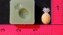 Load image into Gallery viewer, Silicone Mold Pineapple fruit jewelry used with wax, Candle, gypsum, resin, hot glue, soap, clay, concrete, metal