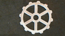 Load image into Gallery viewer, Silicone Mold Gear used with wax, cards, Scrapbooking, Candle, gypsum, resin, hot glue, soap, clay, concrete, metal