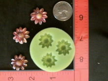 Load image into Gallery viewer, Silicone Mold Flower Daisy used with wax, Candle, gypsum, resin, hot glue, soap, clay, concrete, metal FL7