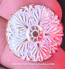 Load image into Gallery viewer, Silicone Mold elegant cabochon Medallion button pin leaf flower star jewelry used with wax, gypsum, resin, hot glue, soap, clay, metal
