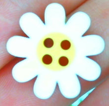 Load image into Gallery viewer, Silicone Mold elegant daisy Sun Flower cabochon Medallion button pin jewelry used with wax, gypsum, resin, hot glue, soap, clay, metal
