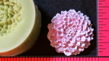 Load image into Gallery viewer, Silicone Mold cabochon jewelry carnation Chrysanthemum flower used with wax, Candle, gypsum, resin, hot glue, soap, clay, concrete, metal
