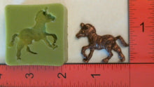 Load image into Gallery viewer, Silicone Mold Zebra Horse Pony used with wax, gypsum, resin, hot glue, soap, clay, metal
