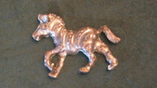 Load image into Gallery viewer, Silicone Mold Zebra Horse Pony used with wax, gypsum, resin, hot glue, soap, clay, metal
