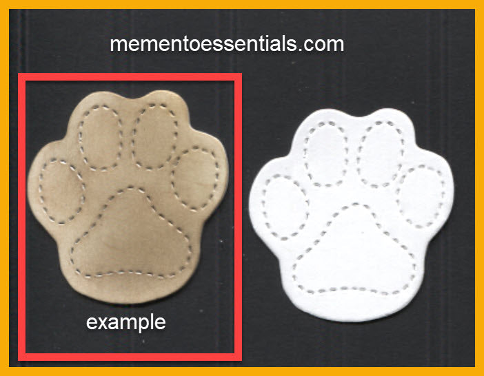 10 Dog Paw Print cutout cut out Paper Piecing, Embellishment Die Cut