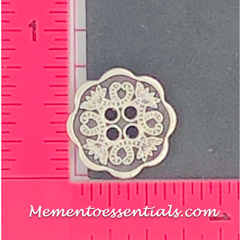 Silicone Mold elegant button flower heart jewelry used with wax, gypsum, resin, hot glue, soap, clay, metal